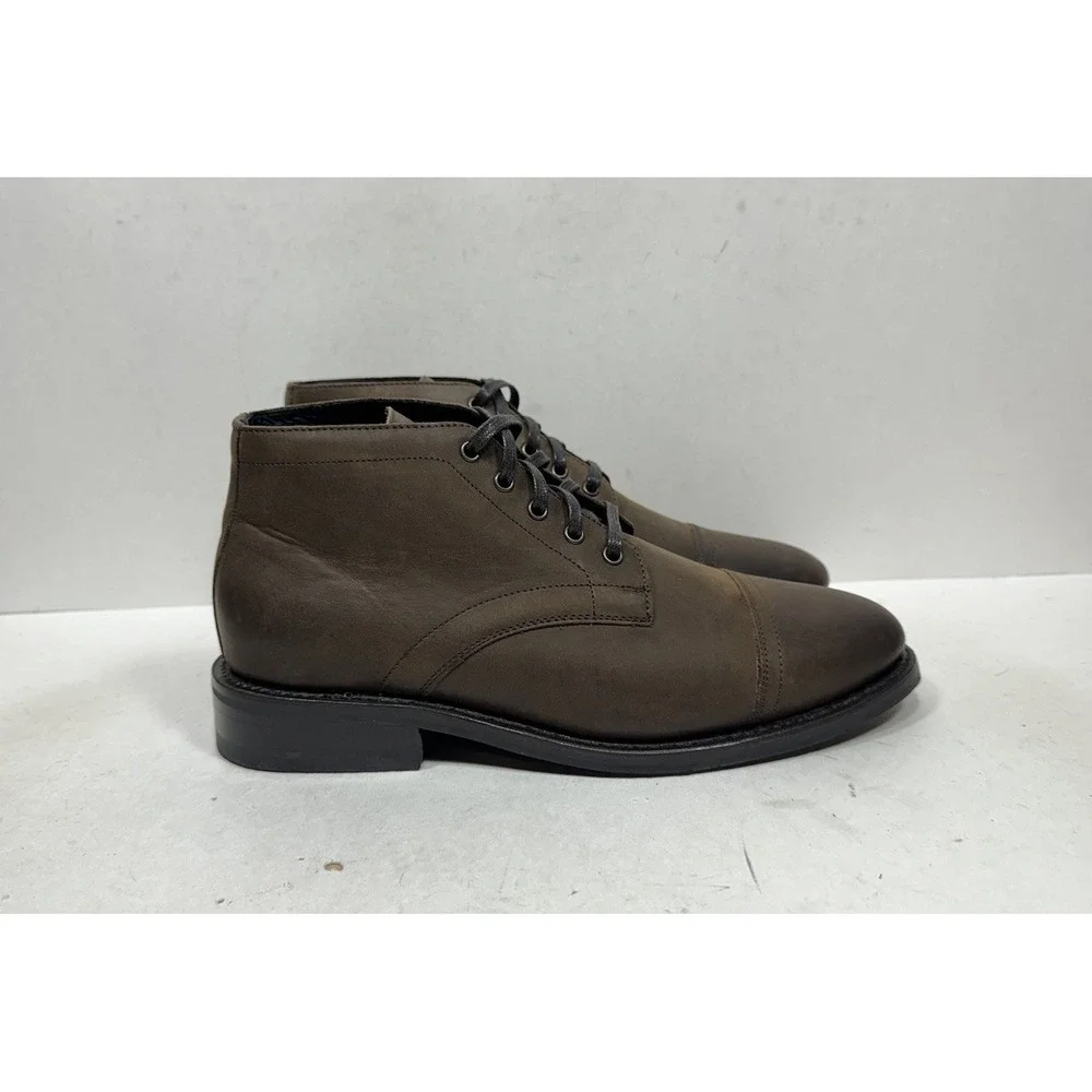 Thursday Boot Co. The Cadet Cap Toe Leather Boots Tobacco Men's Size 8.5